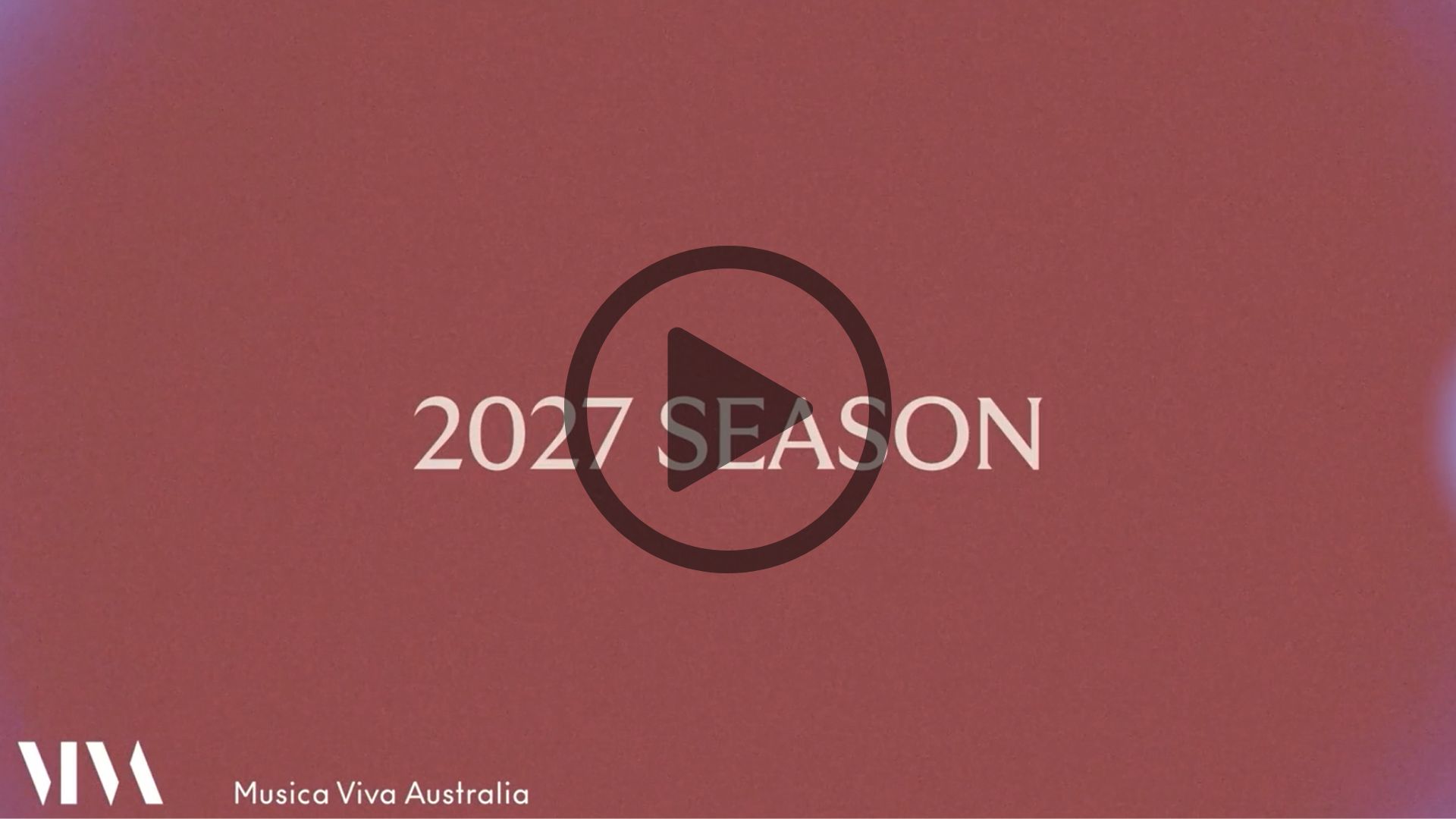 Musica Viva Australia 2027 Season Trailer